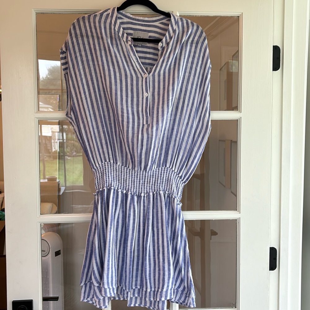 Striped linen dress